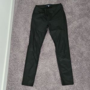 Faux leather skinny pants